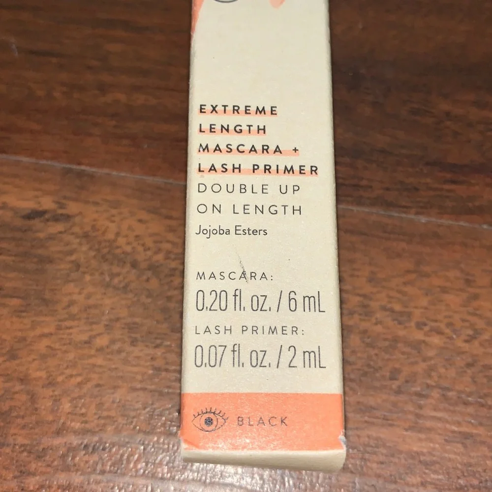 Honest Beauty 2-in-1 Extreme Length Mascara + Lash Primer NIB Clean Beauty